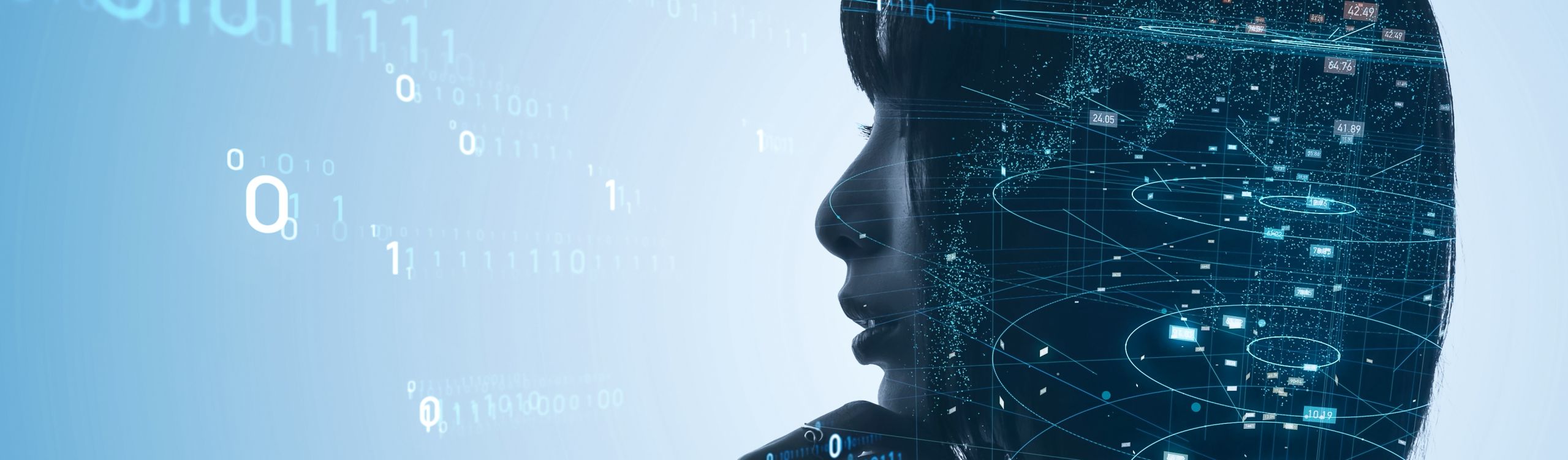 左に数字、右に人の顔 - AIセミナーイメージ画像