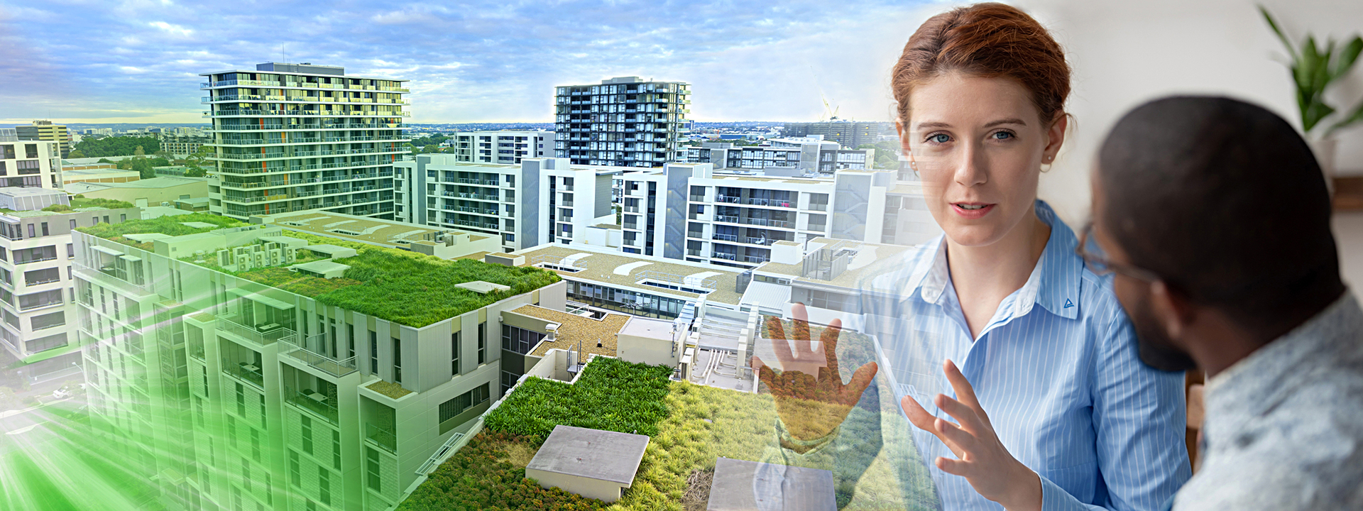 Modern Buildings and a Dialog