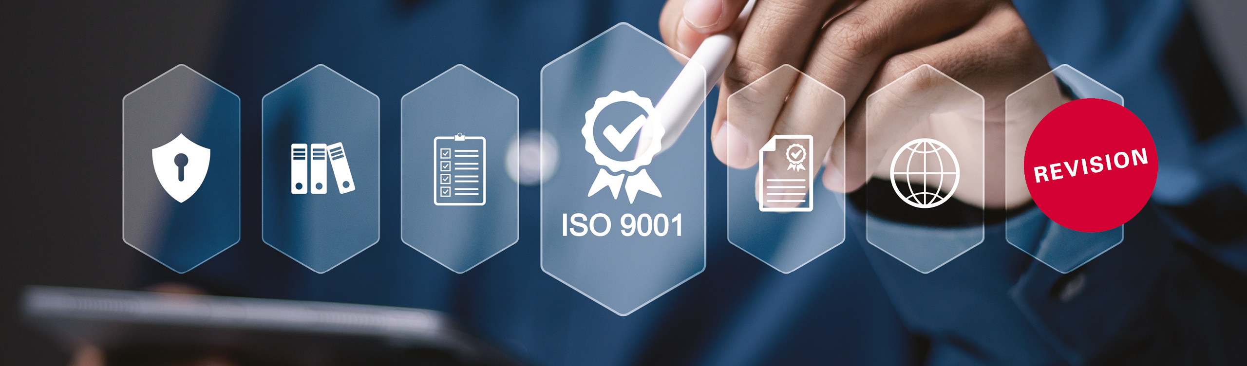Digital Representation of ISO 9001 with reference to revision. 