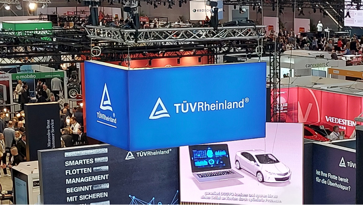 TÜV Rheinland Messestand auf der Flotte