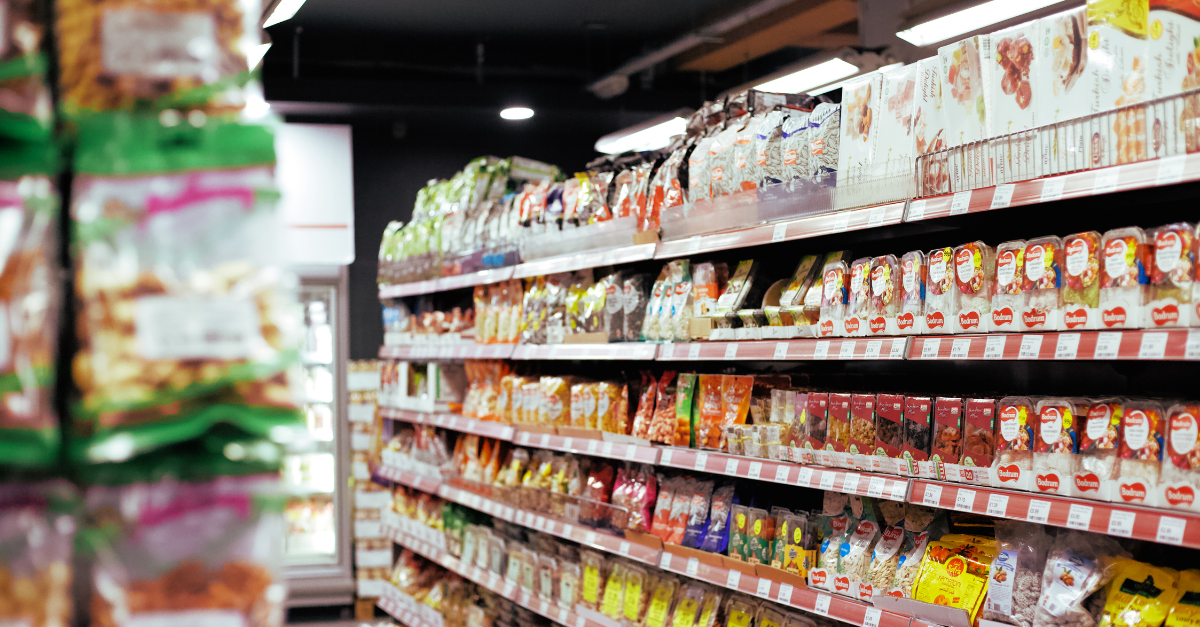 dulces en un supermercado